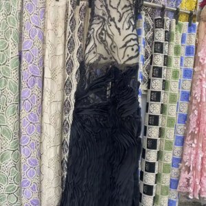 High-end Luxury French 3d Lace Fabric with Flower Applique Fabric African Nigerian Sequins Beaded Fabrics for Sewing Gown 5 Yard