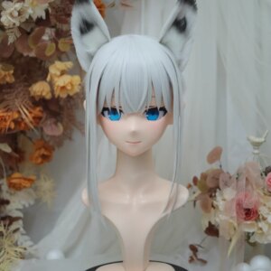 (NFD38–37)Customize Full Head With Lock Pretty Female/Girl Japanese Animego Character Kig Cosplay Kigurumi Mask Crossdress Doll