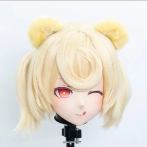 Customize Female/Girl Crossdressing Kig Mask Anime figures Cosplay Japanese Anime Role Play Kigurumi Mask BJD Halloween