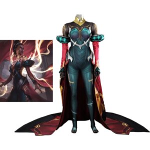 Game LOL Mel Cosplay Soul’s Reflection Costume Women Fantasia Jumpsuit with Long Train Full Set Halloween Party Battle Suit