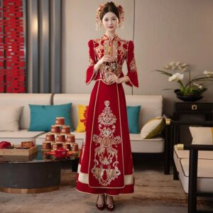Xiuhe Clothing 2025 New Wedding Chinese Wedding Dress Pavilion Dress Wedding New High end Wedding Dress Spring Plus Size 3XL 4XL