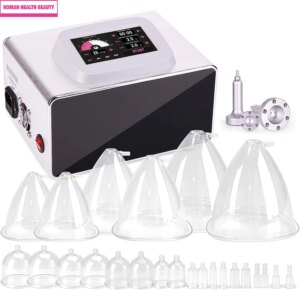 24 Cups Multifunctional Cupping Machine Butt Vacuum Therapy Machine With Touch Screen Operate Cupping Therapy Set 3 Gua Sha Hand