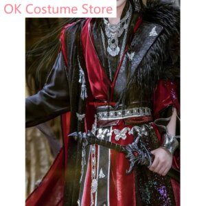 Hua Cheng Cosplay Costume TGCF Ghost King Clothings Heaven Officials Blessing Halloween Outfits Anime Tian Guan Ci Fu Hanfu