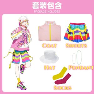 Paradox Live Cosplay VISTY Cosplay Misuji Kantaro Costume Clothes Uniform Cosplay Idol Misuji Kantaro Rapper Stage Costume Set