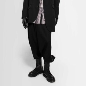 YOJI OOAK WIDE LEG tailored wool casual zipper pants adjustable small leg pants niche designer