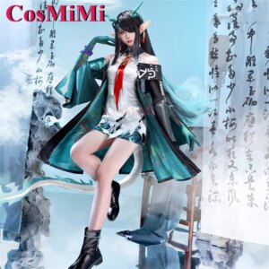 CosMiMi Anime Game Arknights Dusk Cosplay Costume Gorgeous Sweet Combat Uniform Women Carnival Party Role Play Clothing S-L New