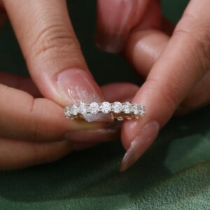 Provence full band Rings 10K 14K 18KGold DEF/VS Lab Grown Diamonds Rings for Women Engagement Classic Finger Personalized Custom