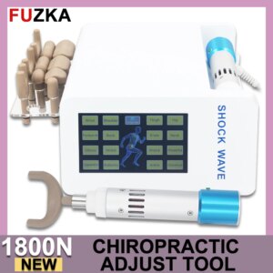 Chiropractic Adjustment Tool Electric Gun Set Spine 10 Heads Therapy Adjust Vertebration Tool Body Massager 1800N
