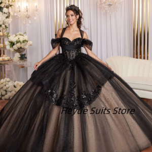Customized Unique Ball Gown Quinceanera Dresse Detachable Sling With Bow Tie Layered Skirt Gown vestidos de 15 quinceañeras