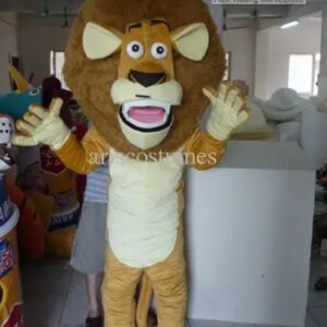 New Adult Hot Sale Foam Cute Doll Brown Lion Cartoon Mascot Costume Plush Christmas Fancy Dress Halloween Mascot Costume
