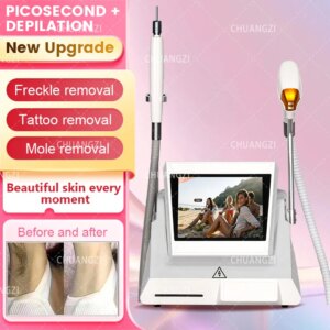 New 808+Picosecond Ice Platinum Epilator 3 Wavelength 808nm 755 1064nm Painless Diode La-ser Best Hair Removal Machine With CE