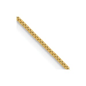 14K 18 inch.7mm Box with Lobster Clasp Chain