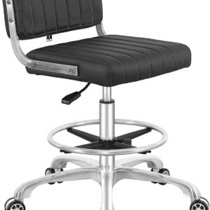 Drafting Chair Adjustable Heavy Duty (400lbs) Lumbar Support Task Chair for Home Desk Studio Design Lab