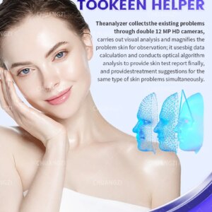 3D Skin Scanner Care Facial Analyzer Monitor Skin Analyze 19 inch Facial Skin Analysis Machine Face Moisture Detection Spa Us