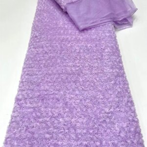 African Beaded Lace Fabric 2024 High Quality French Luxury Beads Nigerian Sequins Tulle Lace Fabric for Wedding Dress