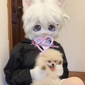 Furry Head Fursuit Head Hand-made Animal Head Cute Realistic Beast Costume Fursuit Headsets Cute Furry Cosplay Customiz