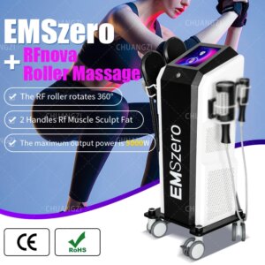 Emsslim Neo Emszero 2in1 Hi-emt Sculpting Roller Physiotherapy Eliminates Pain Orange Peel Tissue Slimming Machine