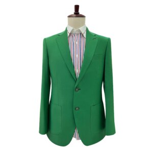 Men’s slim fit fashionable green suit formal business professional suit