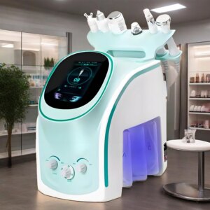6 in 1 Hydrogen Oxygen Beauty Machine with HD Skin Analyzer, Vacuum Suction, Acne Removal, Skin Rejuvenation, Small Bubble Devic