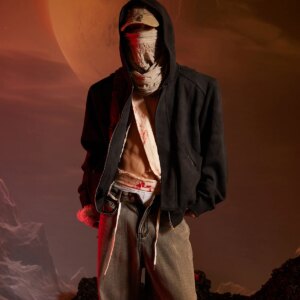 Niche Designer Wasteland Style Wear Heavy Industry Deconstruction Hooded Sweater Worn Looking Washed-out Coat Top