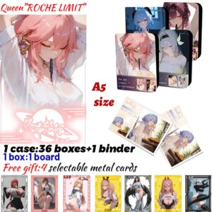 2025 Newest Queen Roche Limit 3 A5 Boards Waifu Acrylic Borad Anime Rare Hobby Collection ACG Girls