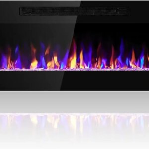 Fireplace Recessed and Wall Mounted,  Fireplace, Heater  Linear, 60 in