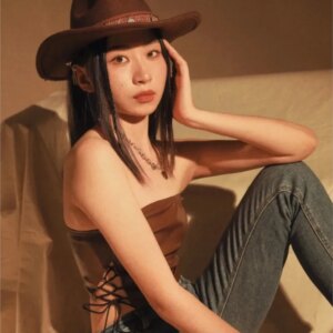 Ethnic pendant casual warm boys and girls woolen cowboy hat