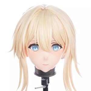 Handmade Customize Doll Full Headband Lock Cartoon Character Kig Cosplay Kigurumi Mask Resin Japanese Anime Kigurumi Masks