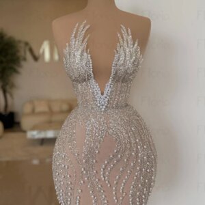 Glitter See Through Sheer Neck Cocktail Dress Birthday Party Night Wear Short Sexy Prom Gowns Vestidos De Fiesta Customized