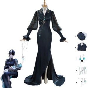 Game Path To Nowhere Jelena Cosplay Costume Long Skirt Backless Evening Dress Headwear Woman Sexy Carnival Christmas Suit