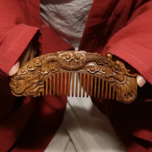 Golden nanmu comb cleaning care massage