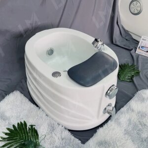 Modern Luxury Indoor Portable Independent Function Massage Pedicure Basin with Foot Pad Beauty Salon Foot Bath