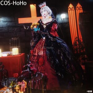 COS-HoHo Identity V Marie Bloody Queen Game Suit Elegant Dress Uniform Cosplay Costume Halloween Party Role Play Outfit Women