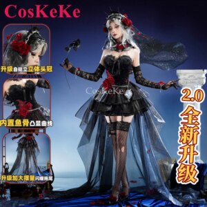 CosKeKe Ada Messmer Cosplay Game Identity V Costume Psychologist Eternal Night Gorgeous Dress V2.0 Activity Role Play Clothing