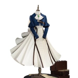 CosAn Hot Anime Violet Evergarden Cosplay Costume High Quality Classic Formal Dress Female Activity Party Role Play Clothing