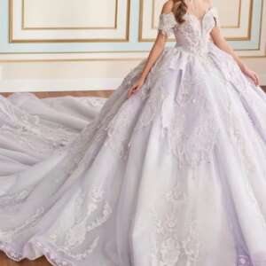 Customized Shiny light purple Off Shoulder Quinceanera Dress Lace crystal sequin applique beads vestidos de 15 Quinceanera