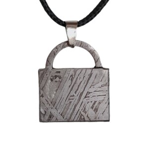 10.9g Muonionalusta meteorite pendant Natural iron meteorite pendant Meteorite slice Collection -LK103