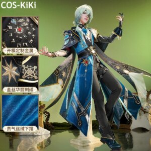 COS-KiKi Honkai: Star Rail Anaxagoras Game Suit Gorgeous Handsome Uniform Cosplay Costume Halloween Carnival Party Outfit Men
