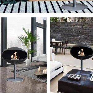 Indoor Floor-standing Fireplaces Artistic Metal Fireplace Home Decoration Fireplace High-end Heater Modern Fireplace
