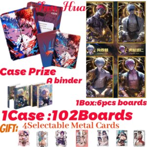 Newest FanHua JJK Jujutsu Kaisen Color A6 Paper Collection Card Gojo Doujin Acrylic Painting CCG Rare Card Booster Box Hobby G