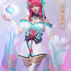in stock Irelia H Ahri LOL ahri Spirit Blossom Cosplay Costume Halloween party dress for women