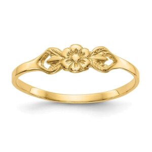 14K Flower Baby Ring