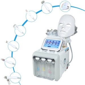 Skintierest 7In1 Multifunctional Water Coagulation Oxygen Micro Grinder H2o2 Facial Skincare and Cleansing Machine Fast Deliver