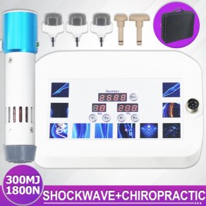 Shockwave Therapy Machine 300MJ For Erectile Dysfunction ED Treatmen Pain Relief 17 Heads Electric Correction Chiropractic Gun