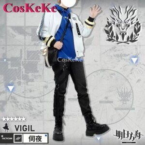【Customized】CosKeKe Vigil Cosplay Game Arknights Costume Fashion Combat Uniforms Full Set Halloween Party Role Play Clothing New