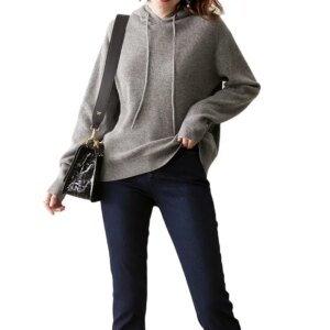 Spring New Design Cashmere Knitted Sweater Winter Hoodie Sweater Pullover ladies sweater hoodies.