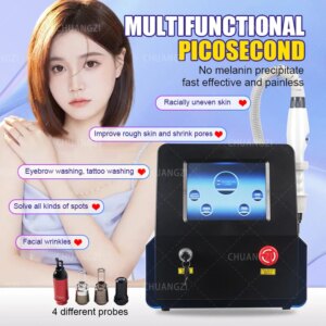 Hotest Selling Portable Q Switch Pico Device 1064nm 532nm 1320nm Nd Yag Laser Tattoo Removal Picosecond Machine