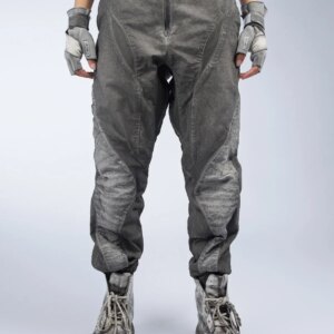 Motorcycle Pants Waste Soil Wind Washed Distressed Stitching Cargo Jogger Trousers Men and Women