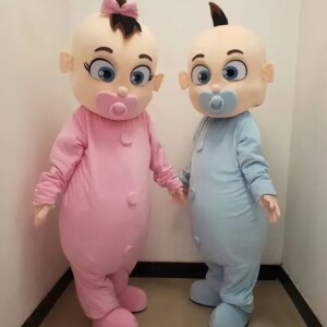 New Adult Best Sale Foam Boy&Girl Fancy Cartoon Mascot Costume Plush Christmas Fancy Dress Halloween Mascot Costume