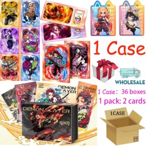 Latest Wholesale Demon Slayer Japanese Anime Card Games With Postcards Message Gift For Fan Game Collection Card